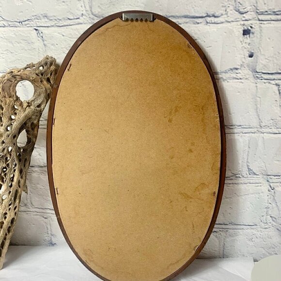 Vintage Homco Hubbell Cowboy Cowgirl 3D Oval Plaque - Picture 5 of 7